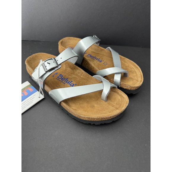 Birkenstock Look-a-likes - Betula Silver Sandals - Picture 7 of 7